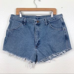 Plus Sized High Waist Cutoff Shorts